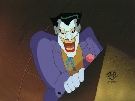 Batman The Animated Series Original Production Cel with Matching Drawing: Joker Supply