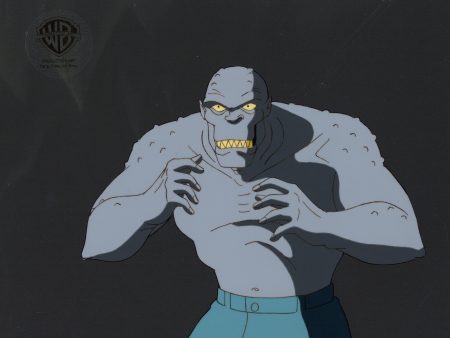 Batman The Animated Series Original Production Cel with Matching Drawing: Killer Croc Hot on Sale