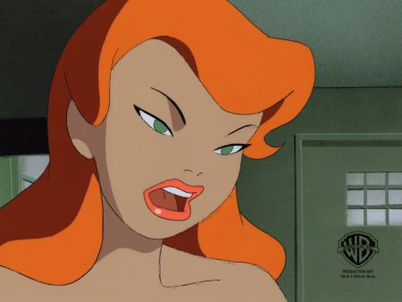 Batman The Animated Series Original Production Cel with Matching Drawing: Poison Ivy For Sale