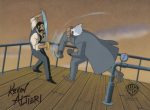 Batman The Animated Series Original Production Cel Signed by Kevin Altieri on Original Background: Jonah Hex, Arkady Duvall Online