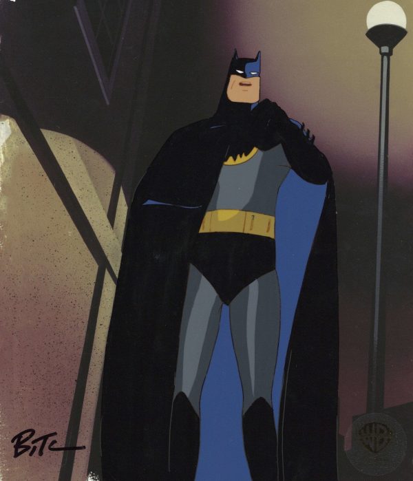 Batman The Animated Series Original Production Cel signed by Bruce Timm: Batman Online Hot Sale