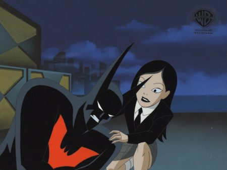 Batman Beyond Original Production Cel with Matching Drawing: Batman and Tamara Online now