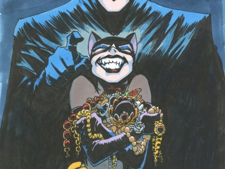 Kevin Altieri Signed Original Drawings: Batman and Catwoman Hot on Sale