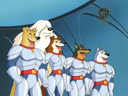 Road Rovers Original Production Cel on Original Background: Hunter, Shag, Colleen, Blitz, Exile Fashion