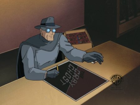 Batman The Animated Series Original Production Cel with Matching Drawing: Gray Ghost Fashion