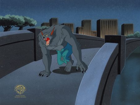 Batman The Animated Series Original Production Cel on Original Background: Anthony Romulus Online Hot Sale