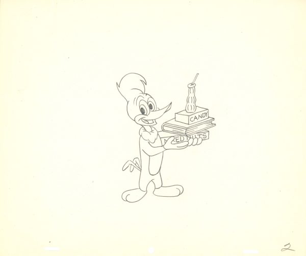 Woody Woodpecker Original Production Drawing and Walter Lantz Signed Check Online