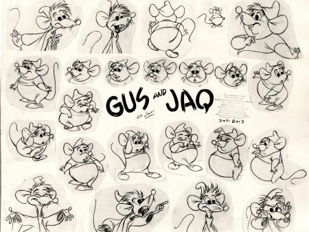 Cinderella Original Stat Model Sheet: Gus and Jaq on Sale