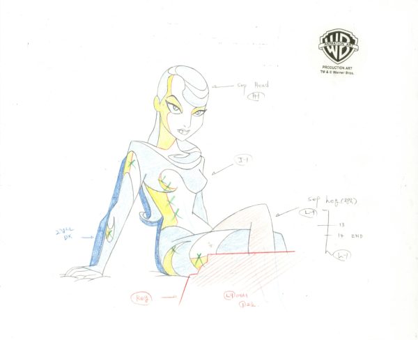 Batman Beyond Original Production Drawing: Inque on Sale