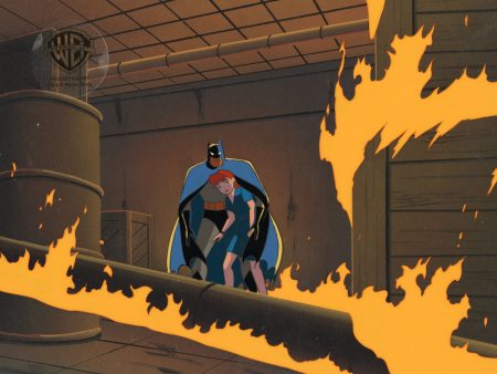 Batman and Mr. Freeze SubZero Original Production Cel On Original Background: Batman, Barbara Sale