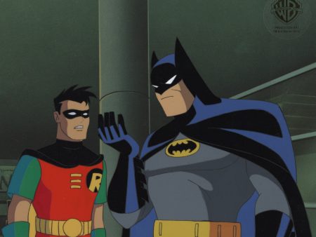 Batman The Animated Series Original Production Cel: Batman and Robin with Framing Online now