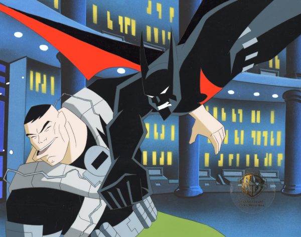 Batman Beyond Original Production Cel with Matching Drawing: Batman, Mad Stan For Sale