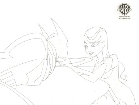 Batman Beyond Original Production Drawing: Batman and Inque Online now