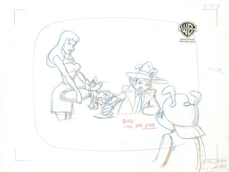 Animaniacs Original Production Drawing: Yakko, Wakko,  Mickey  Discount