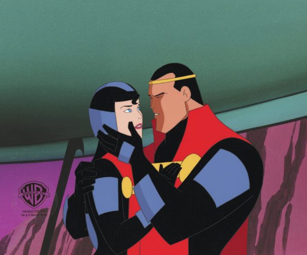 Superman The Animated Series Original Production Cel: Jor-El and Lara-El Online Sale