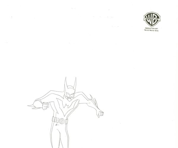 Batman Beyond Original Production Cel with Matching Drawing: Batman, Spellbinder Supply