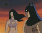 Batman The Animated Series Original Production Cel Signed by Kevin Altieri with Matching Drawing: Batman, Talia Hot on Sale