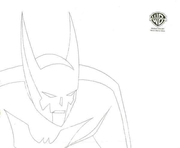 Batman Beyond Original Production Cel with Matching Drawing: Batman and Ten For Cheap