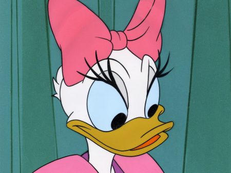 Wonderful World of Disney Original Production Cel with Disneyland Art Corner: Daisy Duck on Sale