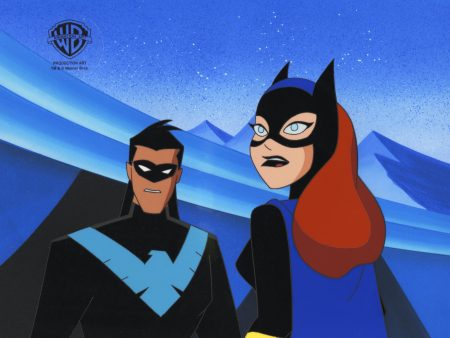 The New Batman Adventures Original Production Cel: Nightwing and Batgirl. Online Hot Sale