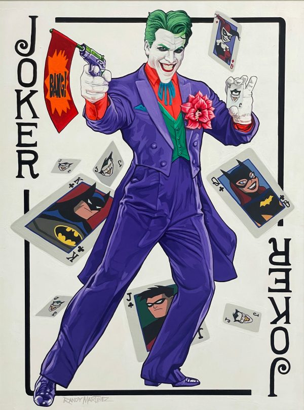 Randy Martinez Original Painting: Joker Wild Card For Discount