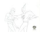 Batman Beyond Original Production Cel with Matching Drawing: Batman, Ollie Hot on Sale