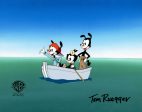 Animaniacs Original Production Cel Signed by Tom Ruegger: Yakko, Wakko, Dot For Sale