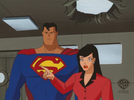 Superman The Animated Series Original Production Cel: Superman and Lois Lane Online now