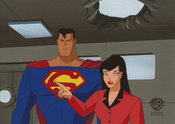 Superman The Animated Series Original Production Cel: Superman and Lois Lane Online now