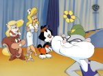 Animaniacs Original Production Cel: Minerva, Hello Nurse, Dot, Slappy, Skippy, and Pinky Online now