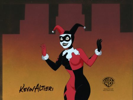 Batman The Animated Series Original Production Cel Signed by Kevin Altieri: Harley Sale