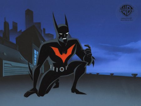 Batman Beyond Original Production Cel with Matching Drawing: Batman Supply