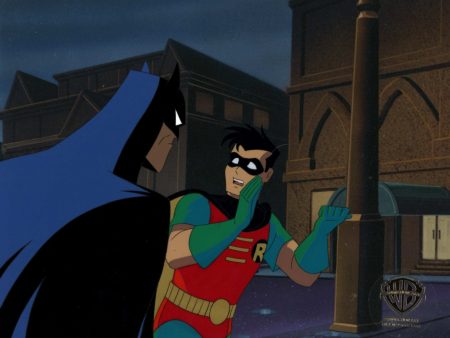 Batman The Animated Series Original Production Cel:  Batman and Robin Online Sale