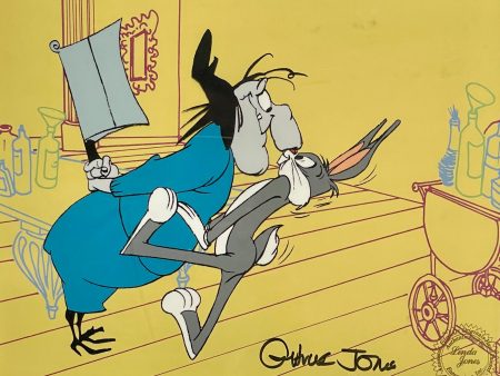 Looney Tunes Limited Edition Cel Signed by Chuck Jones: Bugs and Witch Hazel Online Hot Sale