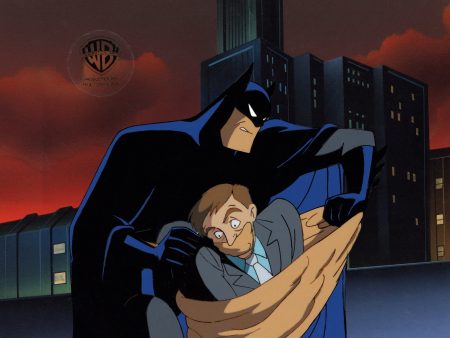 Batman The Animated Series Original Production Cel On Original Background: Batman, Germs Sale