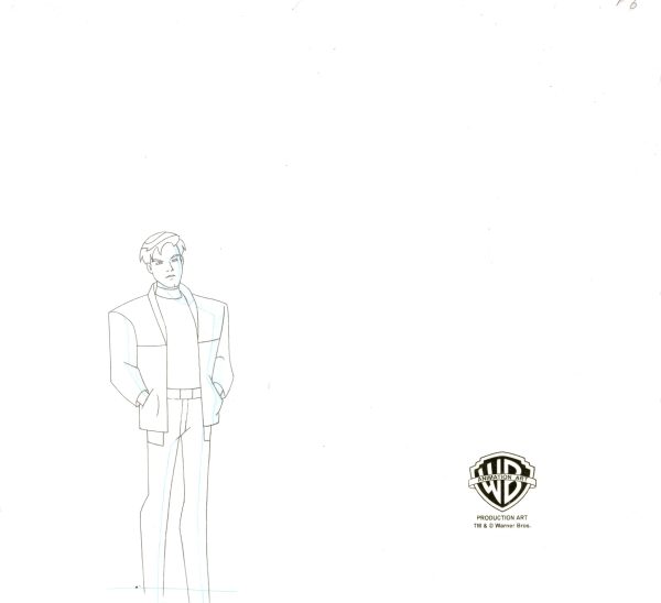 Batman Beyond Original Production Cel with Matching Drawing: Terry, Bruce Discount