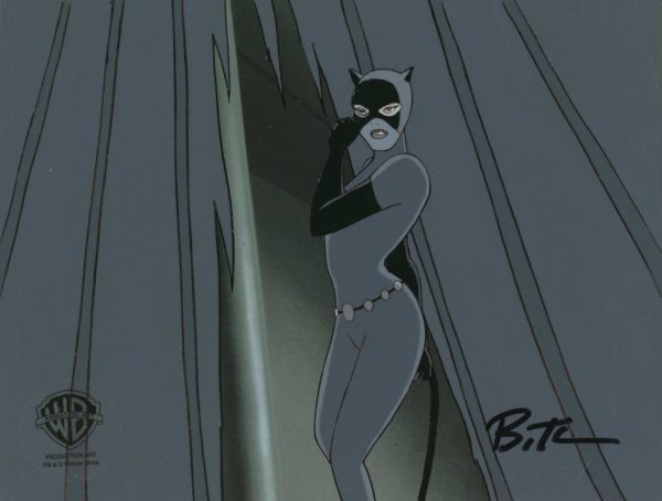 Batman The Animated Series Original Production Cel Signed by Bruce Timm: Catwoman Online now