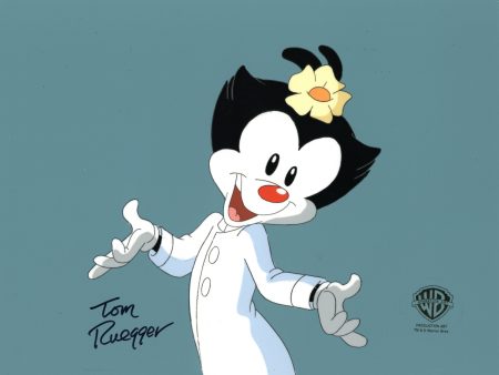 Animaniacs Original Production Cel Signed by Tom Ruegger: Dot Discount