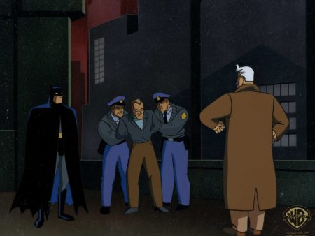 Batman The Animated Series Original Production Cel:  Batman, Gordon, and Wormwood Online now