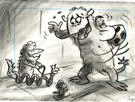 Monsters Inc., Original Storyboard: John Sullivan For Discount