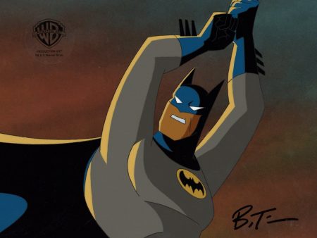 Batman The Animated Series Original Production Cel Signed by Bruce Timm: Batman Discount