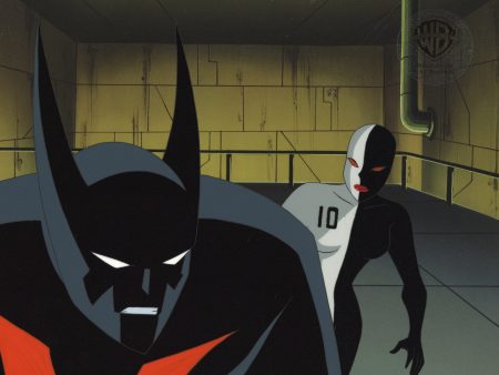 Batman Beyond Original Production Cel with Matching Drawing: Batman and Ten For Cheap