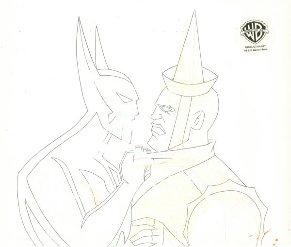 Batman Beyond Original Production Cel with Matching Drawing: Batman, Trey Discount