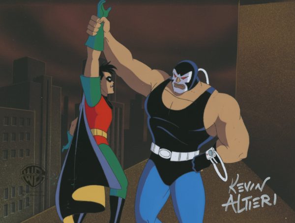 Batman The Animated Series Original Production Cel Signed By Kevin Altieri: Bane, Robin Online Hot Sale