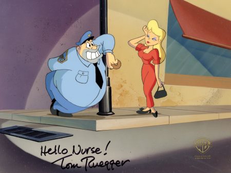 Animaniacs Original Production Cel Signed by Tom Ruegger: Hello Nurse and Ralph For Discount