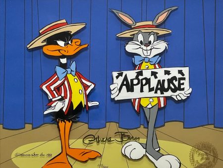 Looney Tunes Limited Edition Cel Signed by Chuck Jones: Bugs and Daffy Fashion