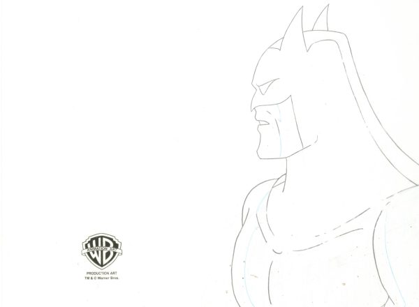 Batman The Animated Series Original Production Cel Signed by Kevin Altieri with Matching Drawing: Batman, Talia Hot on Sale