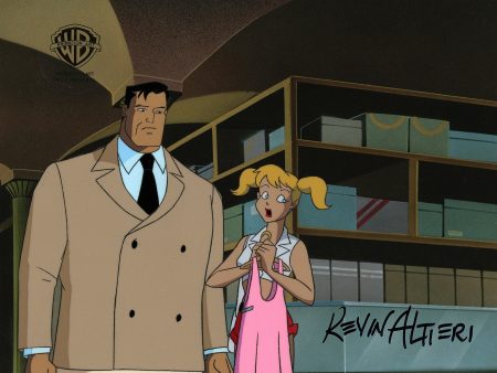 Batman The Animated Series Original Production Cel Signed By Kevin Altieri: Bruce, Harleen Hot on Sale