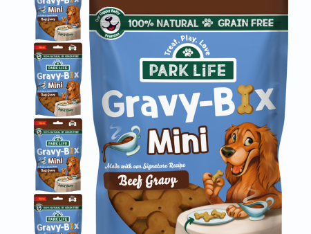 4 Pack Gravy-Bix MINI Beef 4x100g (Small Training Treats) on Sale