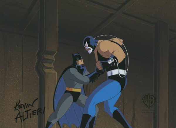 Batman The Animated Series Original Production Cel Signed By Kevin Altieri: Batman, Bane Online now